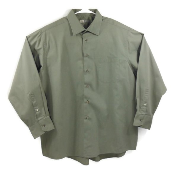 Joseph Abboud Other - Joseph Abboud Mens Olive Green Button Front Shirt